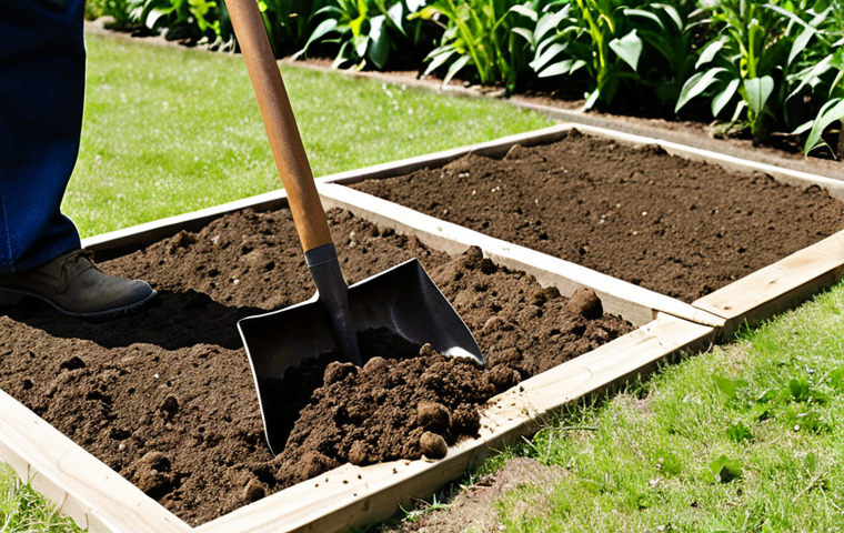 Taking Soil Samples**

*   **Prompt:** A person using a spade to collect soil samples in a garden, following a zigzag pattern. Focus on proper technique and clean tools. Background could show different garden zones (vegetable garden, lawn, flower bed).

**
